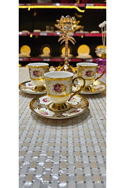 KÖSEOĞLU HOME Kosova Ayakli 6-Person Porcelain Coffee Cup
