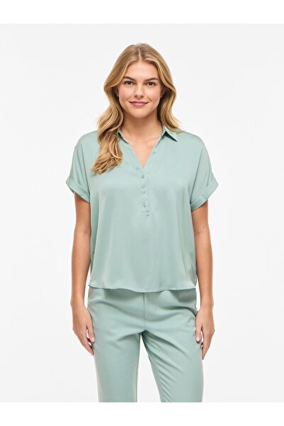 VILA Hemd VIENNA Kurzarm