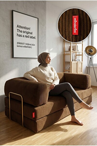 Minderim Eko Kanepe, Fitilli Kadife, Silinir, Yıkanır, Rebonded 50dns, 36h Cm...