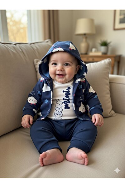Babyim Bear Mini 3-Piece Hooded Set