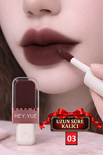 Hey Yue Mat Tint Stick Mix 03 – Gün Boyu Kalıcı, Doğal Dudak Dolgunluğu & Sof...