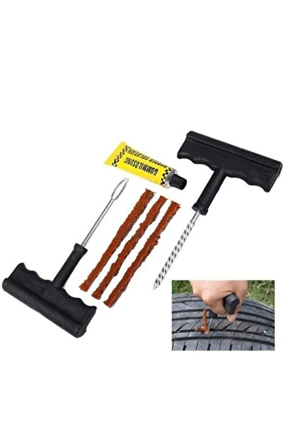 Genel Markalar Lastik Tubeless Için Tamir Seti Kiti Fitil Ve Solüsyon K