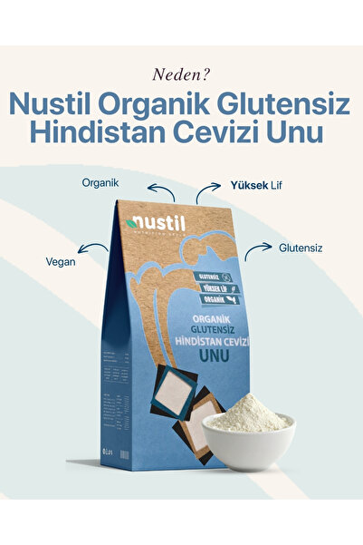 NUSTİL Organik Hindistan Cevizi Unu 300g