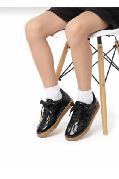 benitto kids Pantofi sport pentru fete cu velcro, fundă și sclipici BNT192