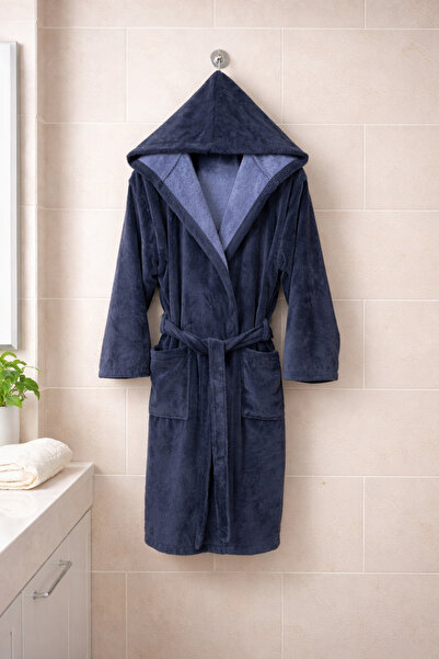 MYSOFTHOME رداء حمام بغطاء رأس من Mysoft Home Triga Velvet