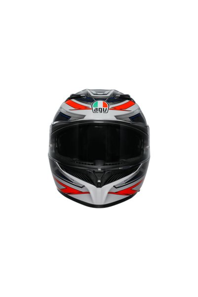 AGV K3 E2206 Space Matt White Red Fluo Kapalı Kask