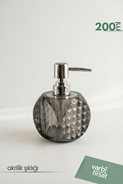 Varbifırsat Akrilik Prizmatik Sıvı Sabunluk 200 ml | Modern Dekoratif Tasarım...