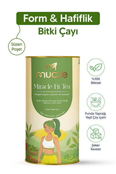 muccet Miracle Fit Tea Bitkisel Form Çayı – Hafiflik ve Enerji Destekleyici