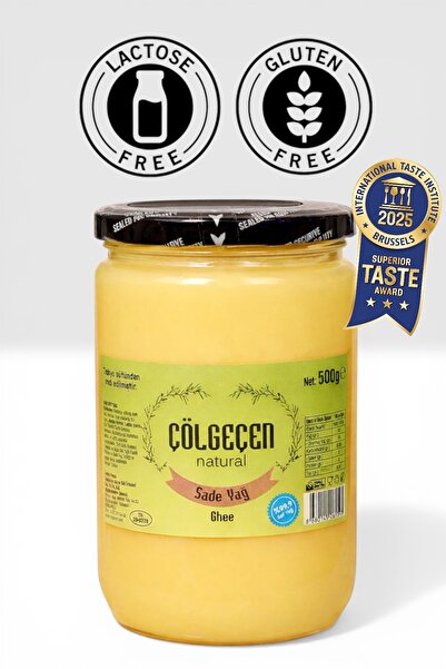 Çölgeçen Natural Sade Yağ (GHEE) 500 Gr Glutensiz, Laktozsuz, Kazeinsiz, Katk...