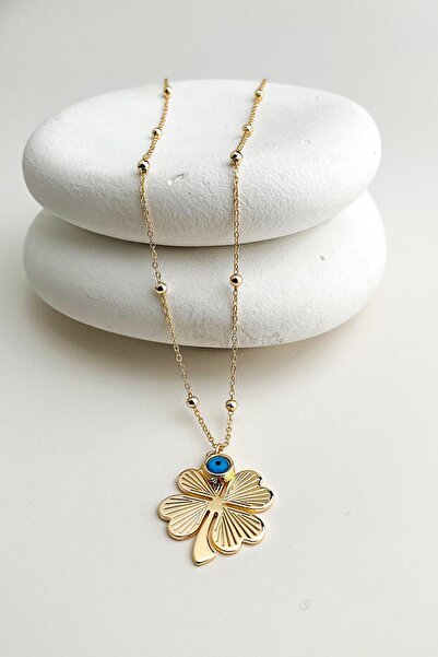 Modex Long Clover Necklace with 72 cm Chain