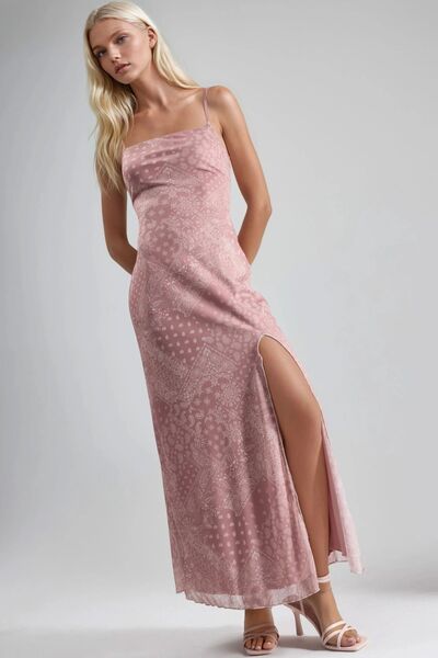 Hiccup Μίντι φόρεμα με τετράγωνο γιακά