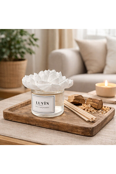 Luvinhome Sandalwood Büyük Dekoratif Taş Çiçek Oda Kokusu 50 ml