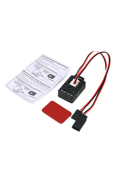 Choice جيروسكوب صغير أسود للتحكم في الثبات 4.8-6 فولت لسيارات التحكم عن بعد ا...