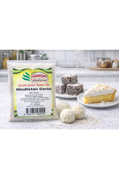 HÜMASAH BAHARAT % 100 Doğal Hindistan Cevizi 40 Gr.