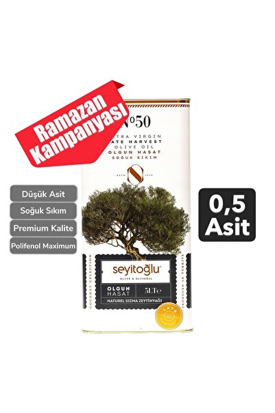 Zeytinci Abla Premium Zeytinyağı Olgun Hasat Natural Sızma Soğuk Sıkım 5 lt