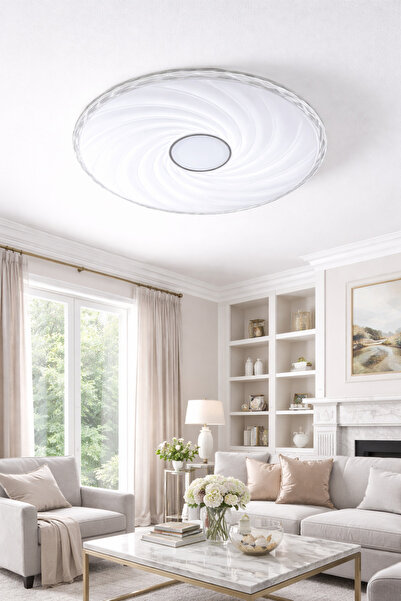 qwell Round white spotlight with 3 lights, 42 watts