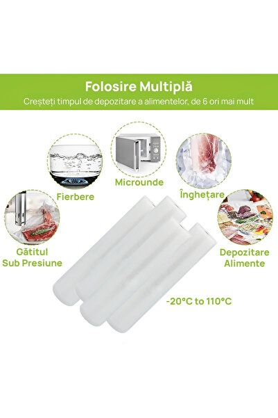 IMA TREND Rola Folie Profesionala IMA Trend, pentru aparat de vidat, 25x500cm, Compatibila Universal