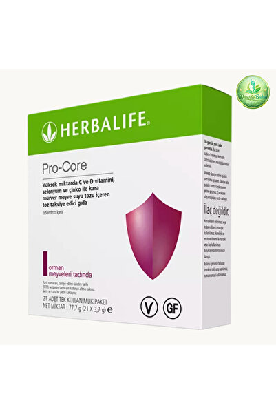 Herbalife Pro-Core Orman Meyveli Vitamin ve Mineral Takviyesi 21 Şase