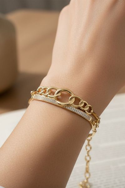 XUPING JEWELRY سوار من الزركون على شكل تاج من مجوهرات ستايل إنساي/شوبينغ