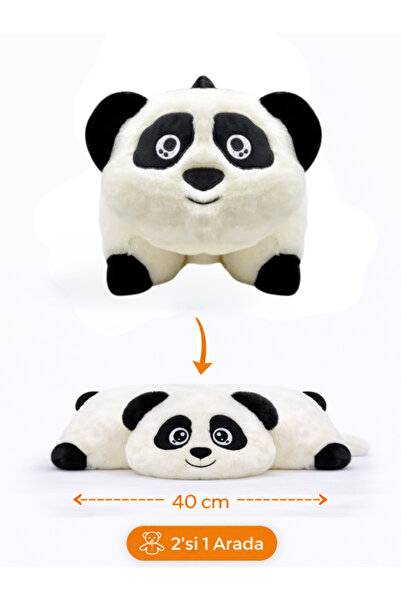 Tilda BSC. & Home Peluş Panda Oyuncak Yastık 40 cm Ultra Yumuşak Sarılmalık W...