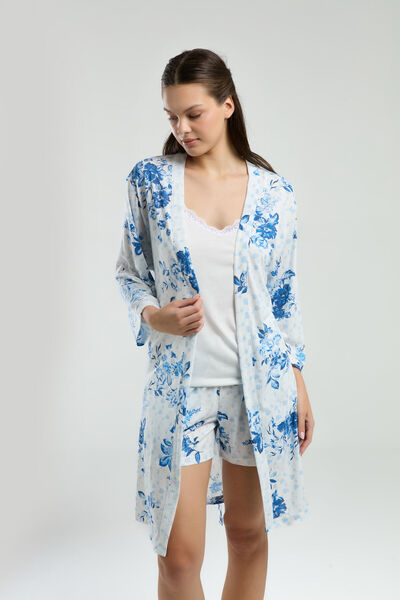 Pierre Cardin Women's White Dressing Gown Set