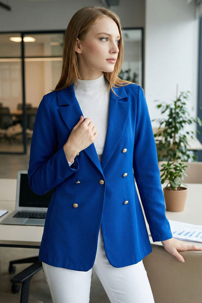 armonika Dámská bunda Saks Buttoned Jacket Arm-20K 001151