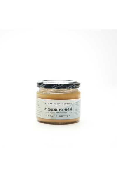 Kaptan`ın Ceviz Çiftliği Susam Ezmesi | %100 Doğal & Şeker İlavesiz | 250g