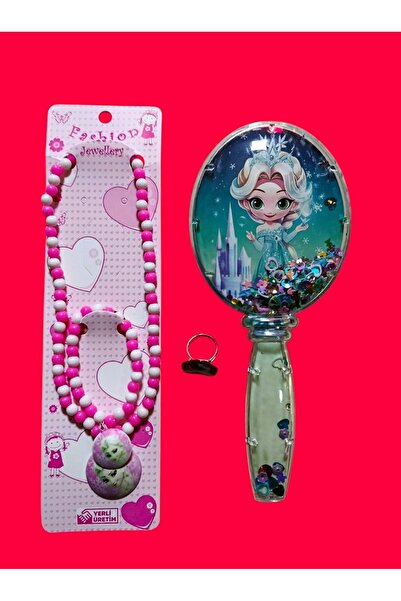 Butikgaraj SET ELSA: PIEPTĂ DE PĂR+COLIER+BRĂȚARĂ+1 INEL