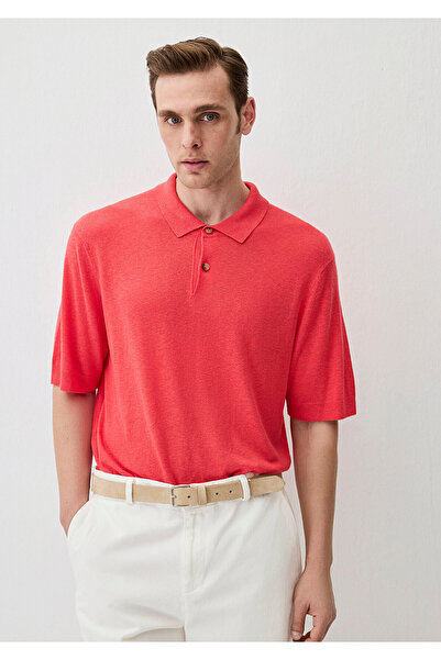 Mavi Pembe Kısa Kollu Triko Polo 0710304-70967