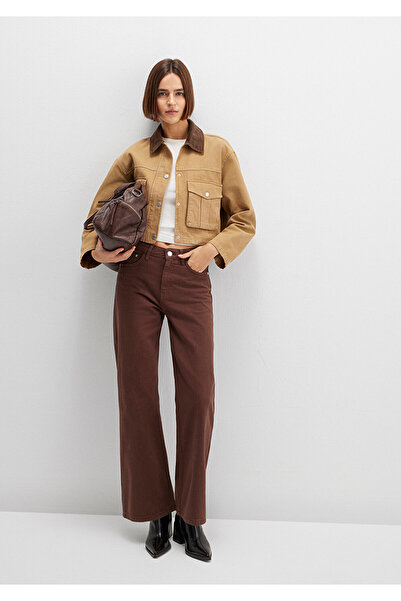 Mavi Malibu braune Gabardine-Hose 1010152-A3355