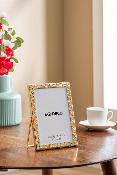 Eq deco Golden Mosaic 10x15 Fotoğraf Çerçevesi Masaüstü Dekoratif Çerçeve