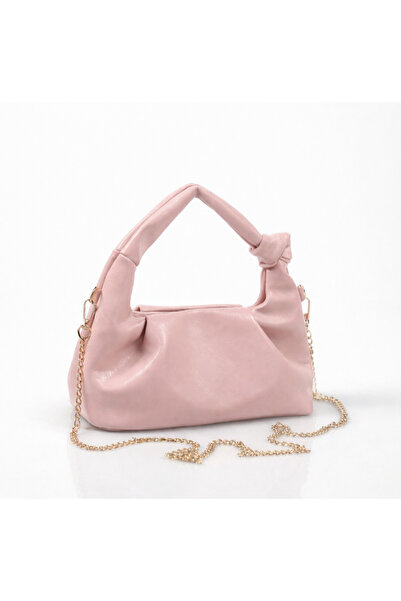 DENSİLA Geantă de mână și de umăr cu mini lanț roz pentru femei