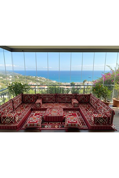 ademircan padişah şark köşe anadolu takımı yer minder takımı salon balkon tak...