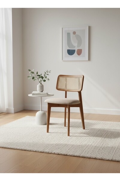 KleinHaus Furniture Roma Ahşap Yemek Odası Sandalyesi, Mutfak Sandalyesi, Mod...