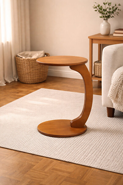 KleinHaus Furniture Ahşap Zigon Sehpa - C Sehpa, Dekoratif Kullanışlı Sehpa, ...