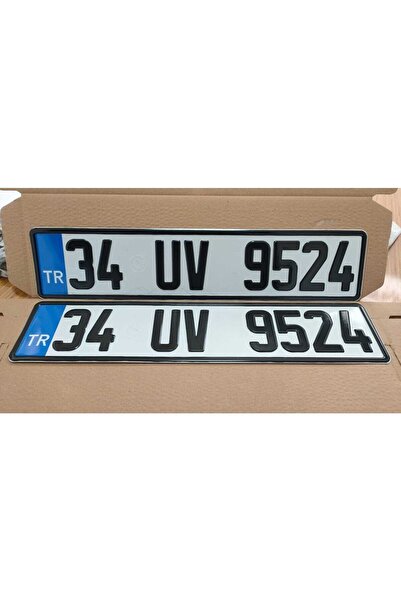 Standart Plaka Mühürlü Orijinal Cemiyet Baskısı Muayeneden Geçer 2 Adet On Ve Arka