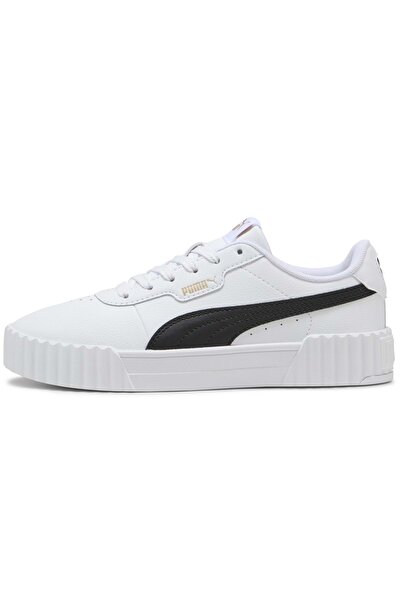 Puma Carina 3.0 TDP 406176 Sneaker Unisex Spor Ayakkabı BEYAZ-SİYAH
