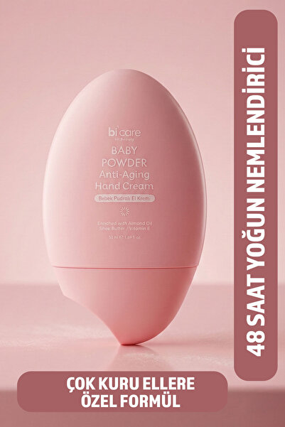 Bi Care Baby Powder Anti-Aging El Kremi - Yaşlanma Karşıtı ve Leke Karşıtı Be...