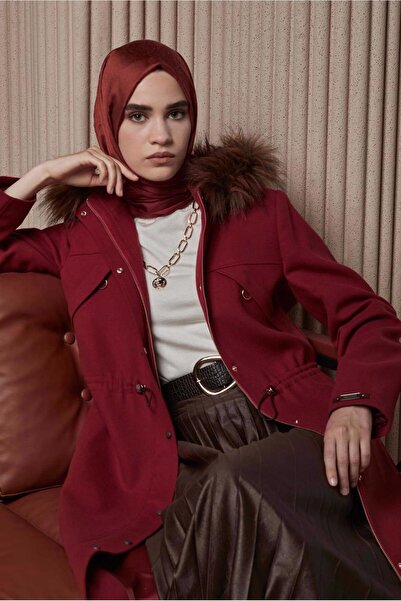 Alvina Пальто з капюшоном і поясом 90221