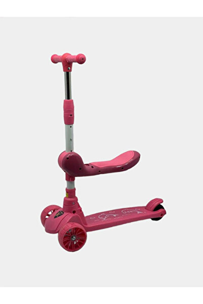 Generic سكوتر ركل للأطفال ٣ في ١ بمقود قابل للتعديل، ومقعد قابل للطي، وعجلات ...