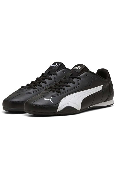 Puma Catch İnce Taban 402679 Unisex Spor Ayakkabı SİYAH-BEYAZ
