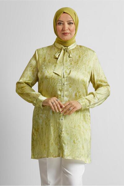 Alvina Patterned Satin Tunic 20707