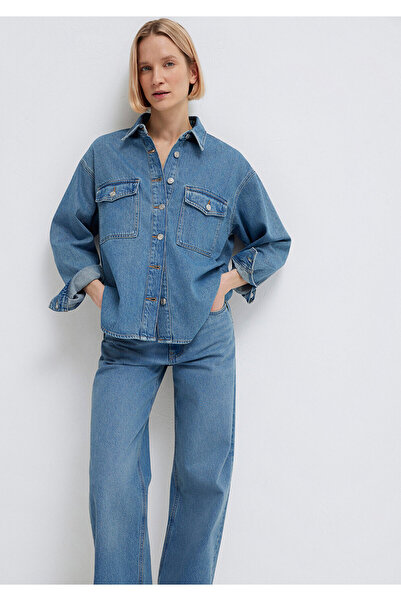 Mavi Bekka Classic Denim Indigo Blue Jean πουκάμισο Boyfriend 1211000-89250