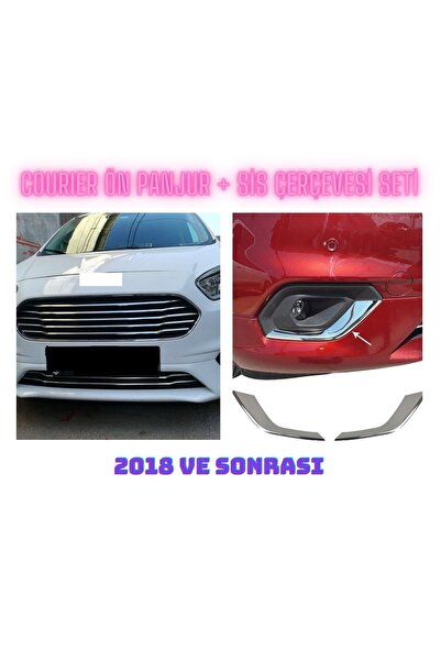DRY Oto Aksesuar Courier Ön Panjur Ve Sis Çerçevesi Seti 2018 Ve Sonrası Pasl...