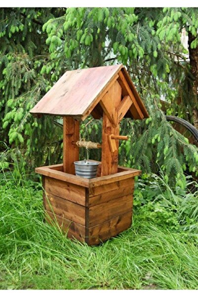 w & s Woodysharky Ahşap Dekoratif Bahçe Dekoratif Mobilya