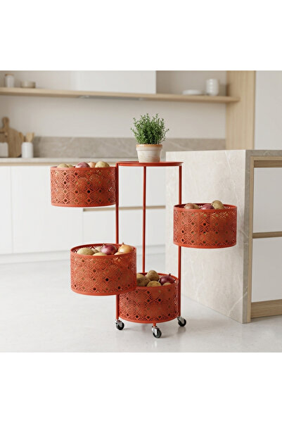 ayyıldız dekor organizasyon ekipmanları imalat Retro Kiremit Kırmızısı Metal ...