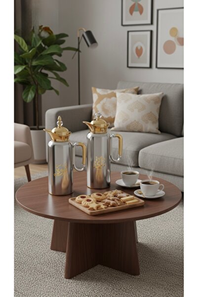 Generic Luxury stainless steel thermos set with a stylish modern touch (1 lit...