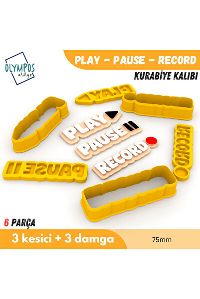 Olympos Atölye Play - Pause - Record 75mm |   Cookies - Sugar Dough - Play Do...