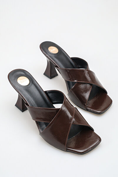 MİSSJENY Küt Burunlu Topuklu Kadın Terlik