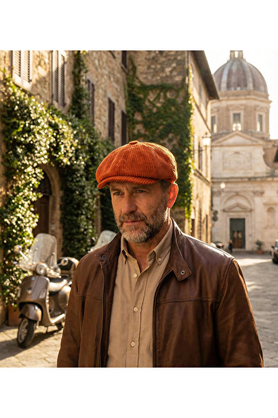 emybox Men's 100% Velvet Cap Corded Fabric Hat 8 Pieces - Classic Retro Style...